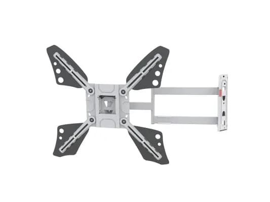 Barkan 3400LW - Konsol - fullständig rörelse - för TV - vit, svart metallic - skärmstorlek: 32"-70" - monteringsgränssnitt: upp till 600 x 400 mm - v