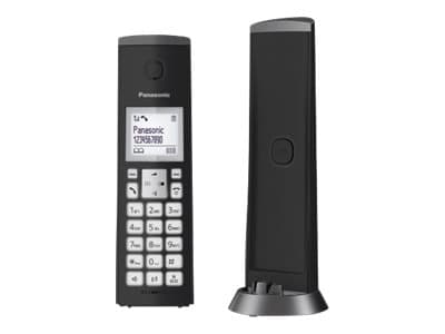Panasonic KX-TGK210FXB, DECT-puhelin, Johdoton puhelin, Kaiutinpuhelin, 50 entries, Soittajan tunnistus, Musta
