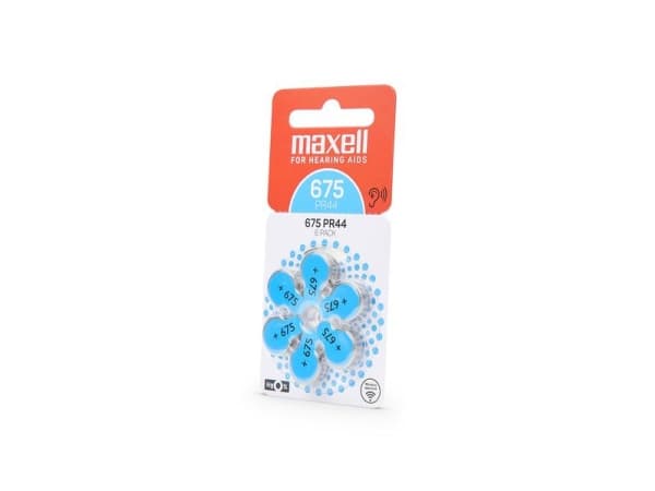 Maxell 790420, Engangsbatteri, PR44, 6 stykker, Blister