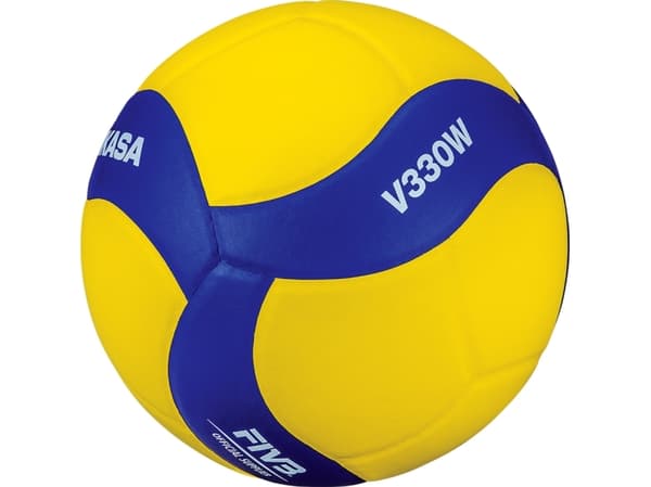 MIKASA V330W, Spesifikk, Blå, Hvit, Gult, Nylon, Innendørs, FIVB, Mønster