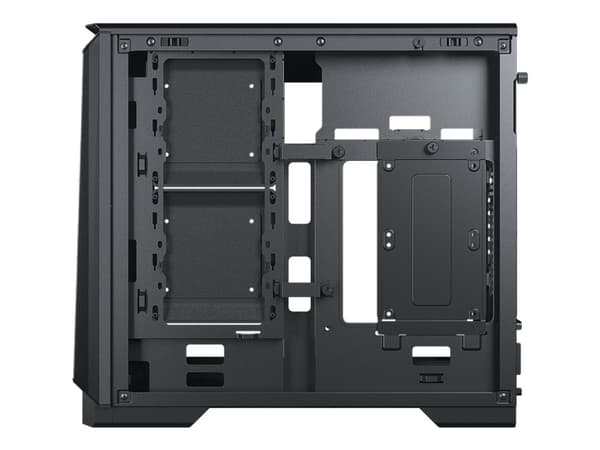 Phanteks Eclipse P200A - Mini-ITX-torn - genomskinlig sidopanel (härdat glas) - ingen strömförsörjning - svart - USB/ljud