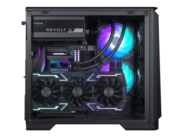 Phanteks Eclipse P200A - Performance Edition - Mini-ITX-tårn - ingen strømforsyning - svart - USB/lyd