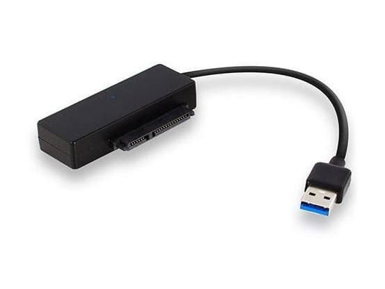 MicroConnect - SATA-adapter - Serial ATA 150/300/600 - SATA-kombo (hann) til USB-type A (hann) - svart