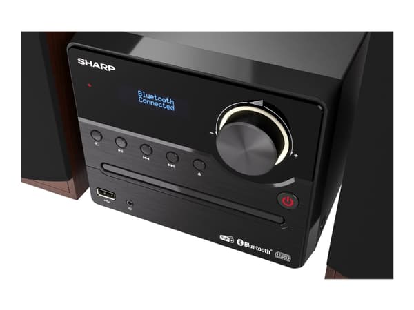 Sharp XL-B517D - Mikrosystem - 2 x 7.5 Watt - brun