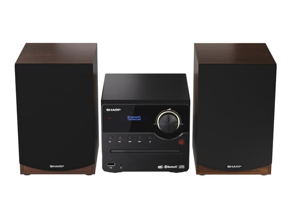 Sharp XL-B517D - Mikrosystem - 2 x 7.5 Watt - brun