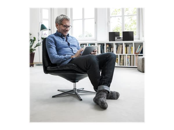 Panasonic SC-PMX802E-S, Kodin miniaudiojärjestelmä, Musta, Hopea, Etu, 120 W, 3-suuntainen, 14 cm