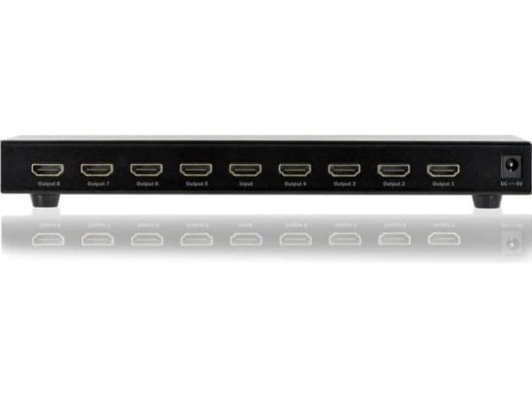 DIGITUS Professional DS-43302 - Video/audiosplitter - 8 x HDMI - skrivbordsmodell