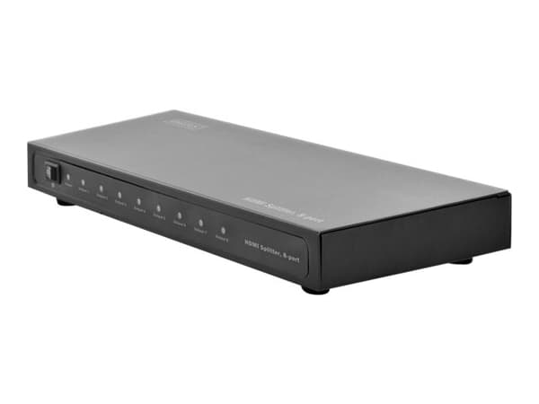 DIGITUS Professional DS-43302 - Video/lyd-splitter - 8 x HDMI - stasjonær