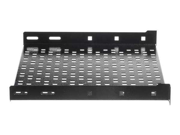 Netrack Equipment Shelf - Hylla för rack - träkol, grafit - 1U - 19"