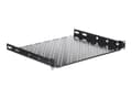 Miniatyrbild 1 av 5: Netrack Equipment Shelf - Hylla för rack - träkol, grafit - 1U - 19"
