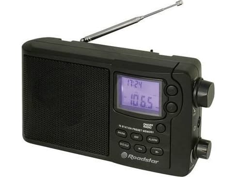Roadstar TRA-2340PSW, Henkilökohtainen, AM, FM, PLL, SW, LCD, Sininen, 3,5 mm, Musta