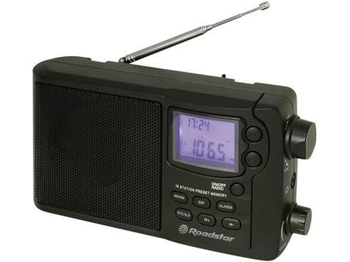Roadstar TRA-2340PSW, Henkilökohtainen, AM, FM, PLL, SW, LCD, Sininen, 3,5 mm, Musta