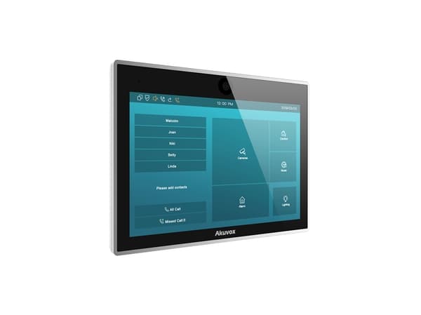 Akuvox IT83A - Doorbell monitor - trådløs, kablet - 802.11b/g/n, Bluetooth 4.0 - 2.4 Ghz - serielt RS-485/10/100 Ethernet