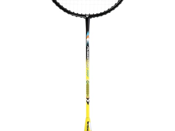 WISH FUSIONTEC 777K BADMINTON RACKET LIME+RED+SHUTTLES 3 STK WISH universal