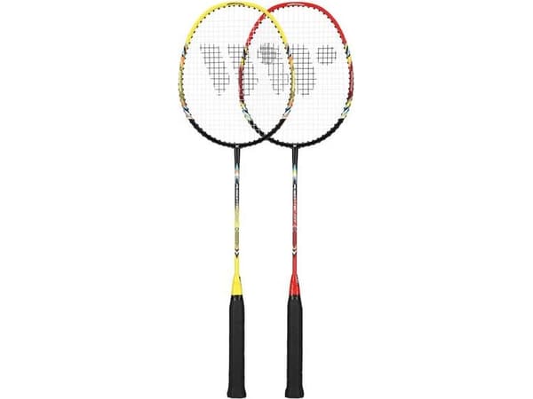 WISH FUSIONTEC 777K BADMINTON RACKET LIME+RED+SHUTTLES 3 STK WISH universal