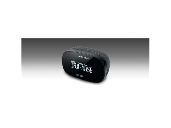 Muse M-150 CDB, Klockradio, Analog och digital, DAB, DAB+, FM, PLL, LCD, Svart, Knappar