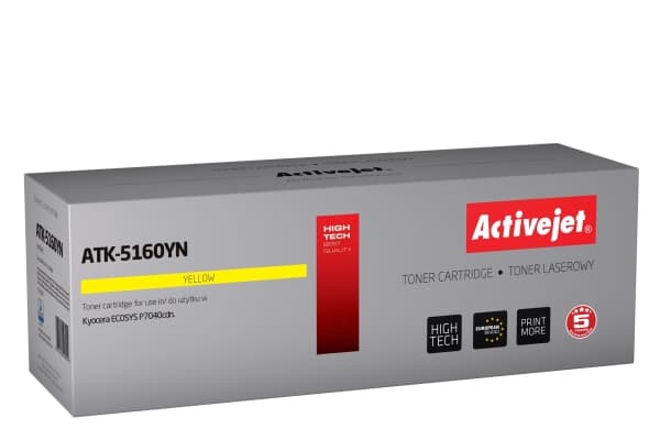 ActiveJet ATK-5160YN, 12000 sider, Gult, 1 stykker