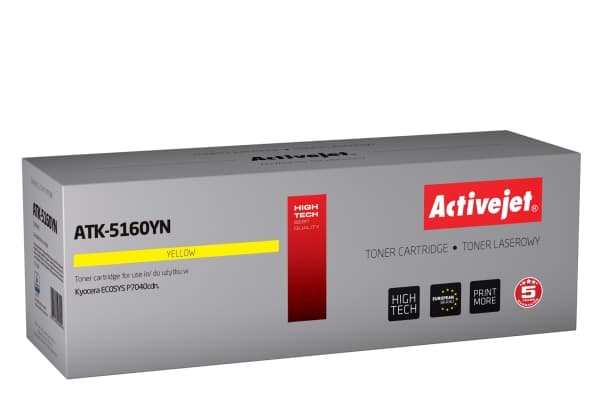 ActiveJet ATK-5160YN, 12000 sider, Gult, 1 stykker