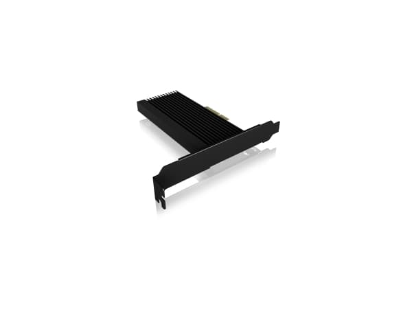 ICY BOX IB-PCI208-HS, PCIe, M.2, Fullhöjd/låg profil, PCIe 4.0, Svart, Passiv Svart