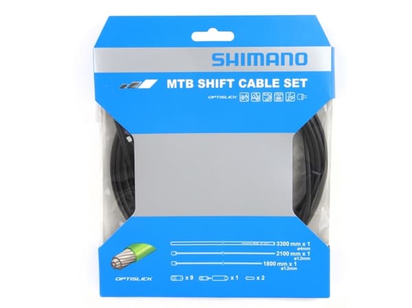 Shimano Optislik MTB girkabelsett, sort