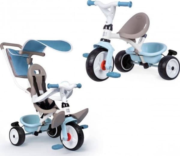 Smoby Balade Plus, 1 år, 3 hjul, Sort, Blå, Grå, Hvit