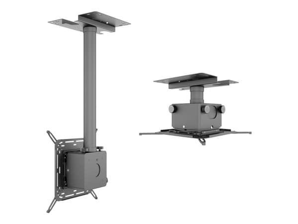 Multibrackets M Pro HD Series - Monteringssæt (justerbar monteringsarm, projektormontering) - for projektor - sorter - loftsmonterbar