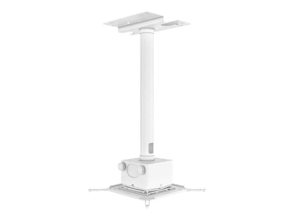 Multibrackets M Pro HD Series - Monteringssæt (justerbar monteringsarm, projektormontering) - for projektor - hvid - loftsmonterbar