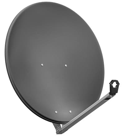 Goobay SAT Spieg. 80er Alu, 10,7 - 12,75 GHz, 38,8 dBi, Antracit, Gjuten aluminium, 80 cm, 3,8 kg