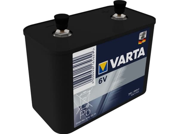 Varta 4R25-2 19000mAh (540) 6V, Kertakäyttöinen akku, 6V, Sinkkikloridi, 6 V, 1 kpl, 19000 mAh