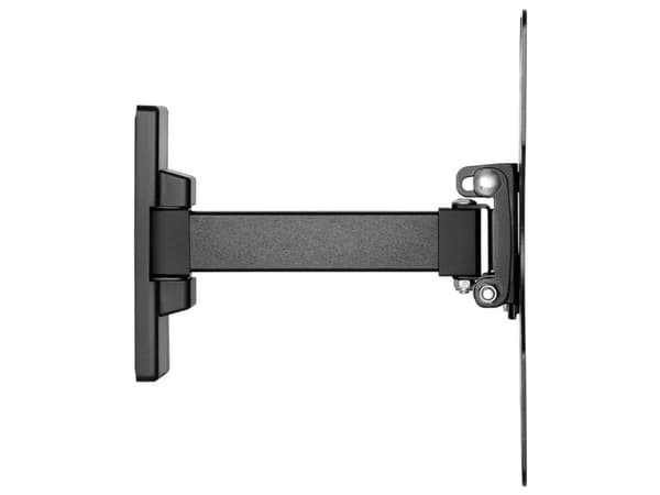 Goobay 49713, 106,7 cm (42"), 75 x 75 mm, 200 x 200 mm, 0 - 10°, Terästä, Musta