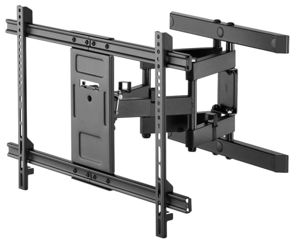 Goobay 49932, 200 x 200 mm, 600 x 400 mm, -15 - 3°, -60 - 60°, Terästä, Musta