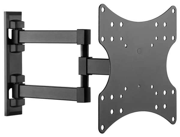 Goobay 49715, 75 x 75 mm, 200 x 200 mm, -10 - 3°, -90 - 90°, Stål, Sort
