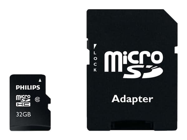 Philips FM32MP45B - Flashminnekort (microSDHC til SD-adapter inkludert) - 32 GB - Class 10 - microSDHC