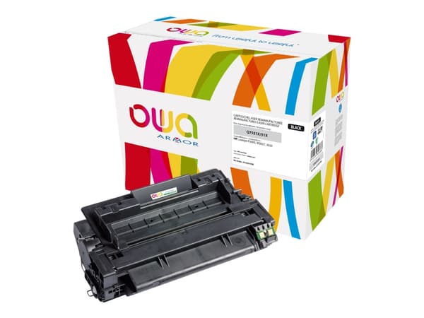 OWA Armor toner pro HP Laserjet P3005, M3027, 3035, 13000 Stran, Q7551X , juoda/juodas