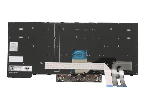 Primax - Erstatningstastatur for bærbar PC - med Trackpoint - Fransk - svart - for ThinkPad P14s Gen 1; P14s Gen 2; T14 Gen 1; T14 Gen 2