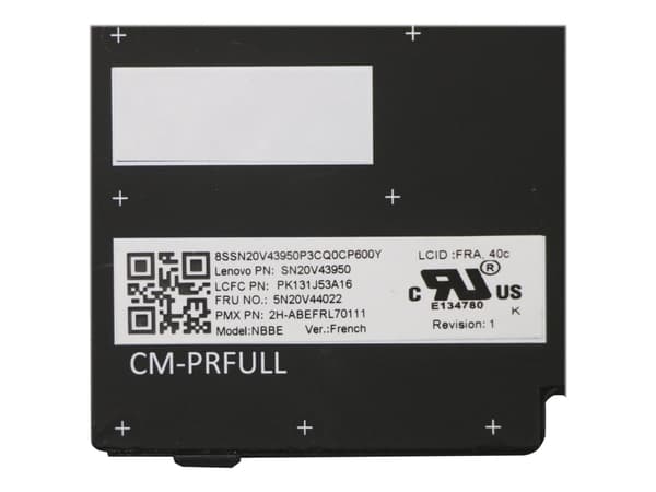 Primax - Erstatningstastatur for bærbar PC - med Trackpoint - Fransk - svart - for ThinkPad P14s Gen 1; P14s Gen 2; T14 Gen 1; T14 Gen 2
