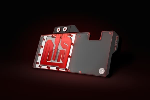EK Water Blocks 3831109836415, Vattenblock, Akryl, Koppar, Nickel, Transparent, 3-pin, 1/4", Grafikkort