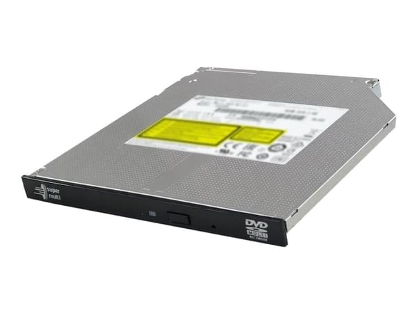 Hitachi-LG GUD1N, Musta, Ruostumaton teräs, Kelkka, Kannettava tietokone, DVD Super Multi-DL, SATA, CD-R, DVD+R, DVD+R DL, DVD-R, DVD-R DL, DVD-RAM musta, Ruostumaton teräs