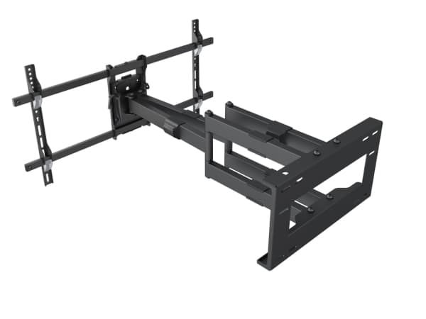 Multibrackets 6546, 100 x 100 mm, 800 x 400 mm, -5 - 10°, -60 - 60°, Stål, Sort