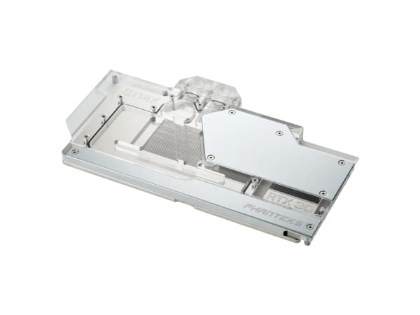 Phanteks PH-GB3090ASSRX, Vannblokk, Aluminium, Kromfarget, GPU, Grafikkort, 265,5 mm