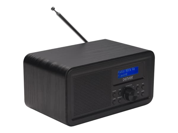 DENVER DAB-30 - Bærbar DAB-radio - 1 watt - svart