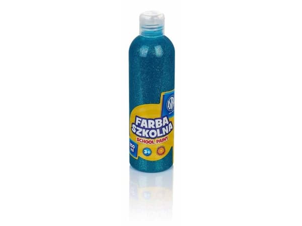 Astra skolfärg 250 ml glitter turkos (301217040)