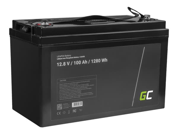 Green Cell - Batteri - LiFePO4 - 100 Ah - 1280 Wh