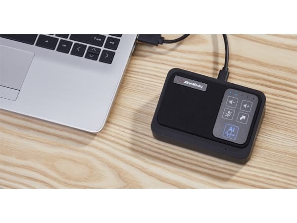 AVerMedia AI SPEAKERPHONE - AS311, Universal, Svart, 3 m, 2 m, Hemmakontor, Kontor, Röra
