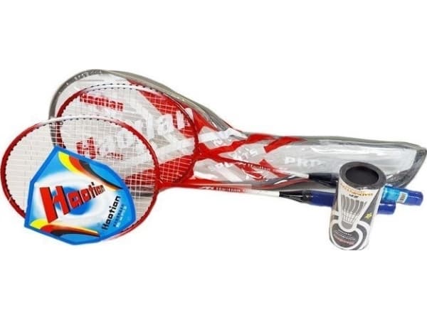 Madej Badmintonsett og fjerballer i dekselet