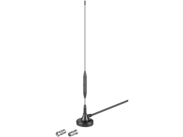 Goobay 67086, Sort, Mono, 3 dBi, DVB-T, DVB-T2, 1,5 m, IEC