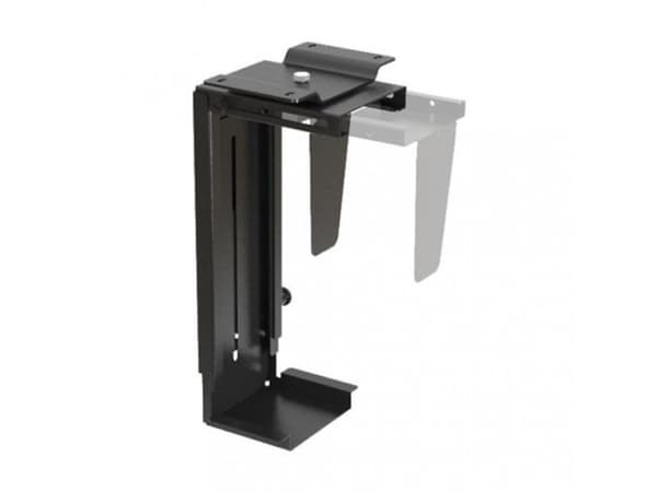 Techly ICA-CS 66, Keskusyksikön pidike pöydän alle, 10 kg, Musta, Metalli, 175 mm, 3,23 kg