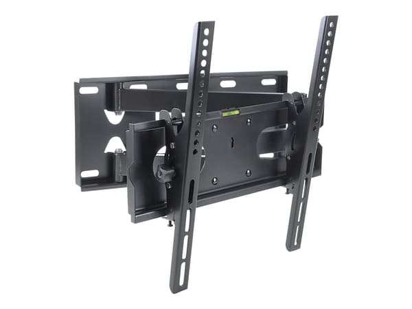ART AR-86 - Brakett - justerbar arm - for LCD-TV - metall - svart - skjermstørrelse: 32"-63" - veggmonterbar
