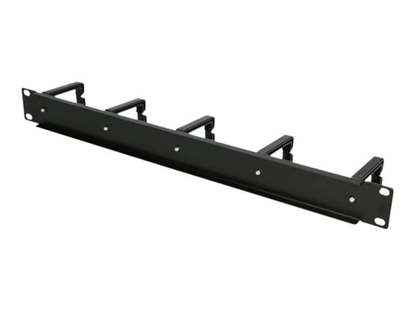 Extralink - Panel för kabelhantering - rackmontering - svart - 1U - 19"