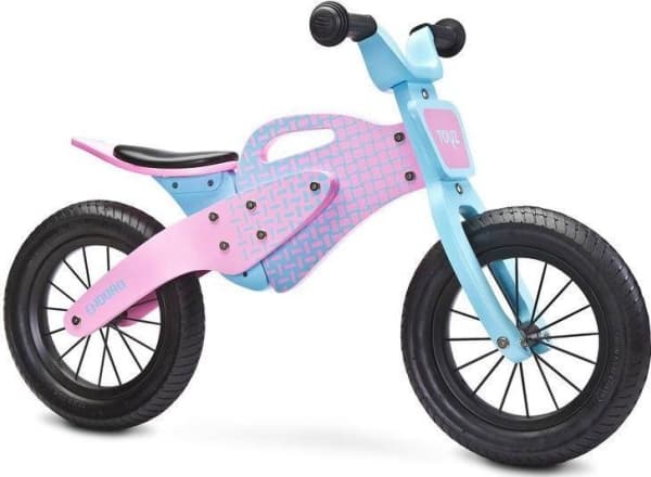 Toyz Maastopyörä Lasten puinen Enduro maastopyörä vaaleanpunainen